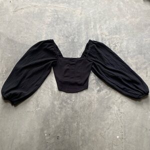 Urban Outfitters Puff Sleeve Corset Top